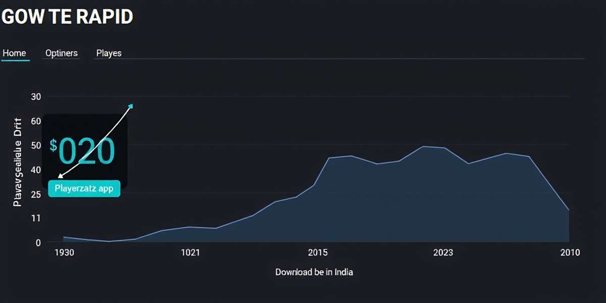 Playerz Pot Growth Statistics Playerz Pot download growth graph showing rapid increase in users across India